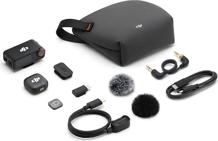 Беспроводной микрофон DJI Mic 3 (1 TX + 1 RX), черный Фото 5