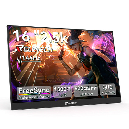 Портативный монитор Reletech M16Pro, черный Фото 1