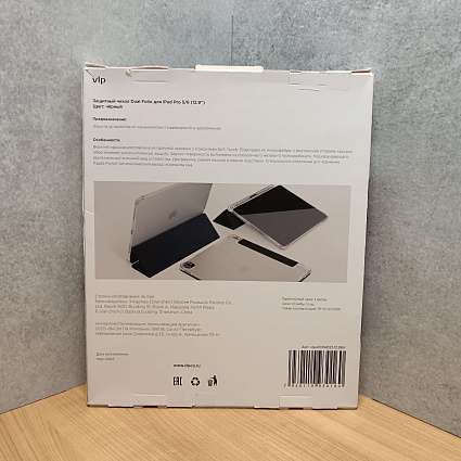Чехол vlp для iPad Pro 2021 (12.9") Dual Folio, черный Фото 6