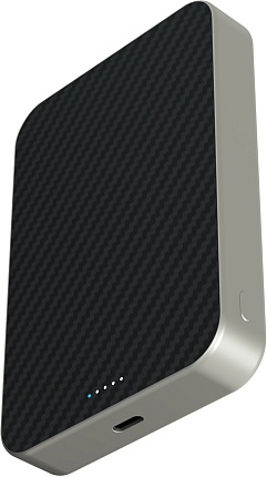 Зарядное устройство Magssory Powerbank Pride MagSafe 10000 mAh, титан Фото 3