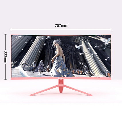 Монитор Reletech G34WQ, розовый Фото 2