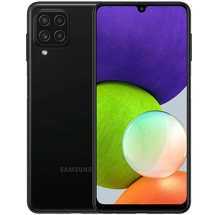 Смартфон Samsung Galaxy A22, 64 ГБ, чёрный Фото 1