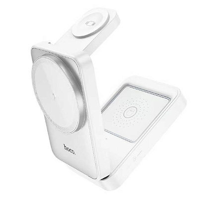 Зарядная станция Hoco CQ21 3 в 1, белый Фото 2