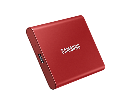 Внешний SSD диск Samsung T7 2TB, красный MU-PC2T0R Фото 3