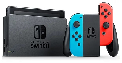 Игровая приставка Nintendo Switch 32 ГБ, неоновый синий/неоновый красный Фото 5