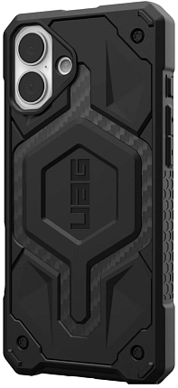Чехол UAG Monarch Pro c MagSafe для iPhone 16, карбон (114458114242) Фото 3
