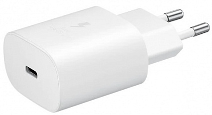 Samsung Сетевое зарядное устройство EP-TA800NWEGRU 25W, белый Фото 1