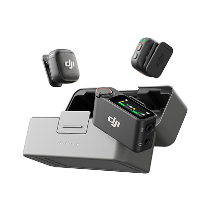 Беспроводной микрофон DJI Mic 3 (2 TX + 1 RX + зарядный футляр), черный Фото 3