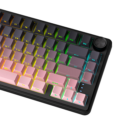 Беспроводная клавиатура CyberLynx RX75, Panda Silent Switch, розовый Фото 5