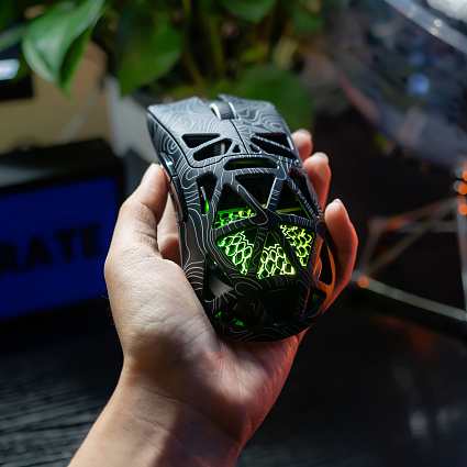 Беспроводная игровая мышь Furycube G11 ультралегкая, черный Фото 9