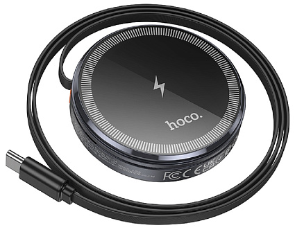 Зарядная станция Hoco CQ18 2 в 1, черный Фото 1