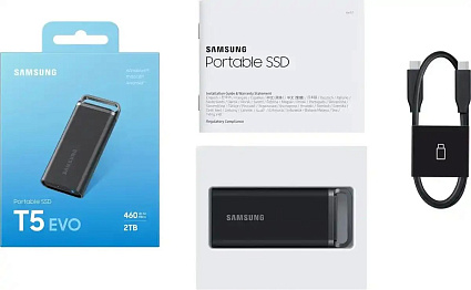 Внешний диск SSD Samsung T5 EVO 2Tb, черный (MU-PH2T0S) Фото 5