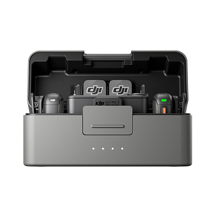 Беспроводной микрофон DJI Mic 3 (2 TX + 1 RX + зарядный футляр), черный Фото 1