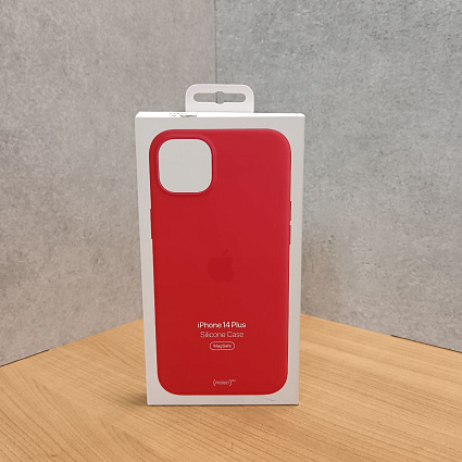 Чехол для смартфона Apple iPhone 14 Plus Silicone Case with MagSafe, (PRODUCT)RED Фото 2