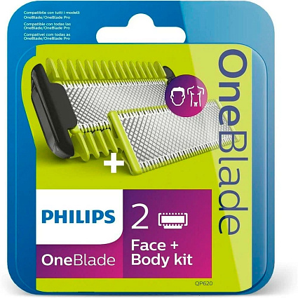 Сменное лезвие Philips QP620/50 OneBlade Face + Body Фото 1