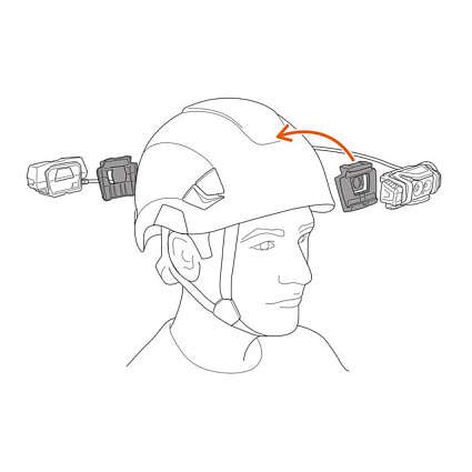 Налобный фонарь Petzl Xena, черный/желтый Фото 6