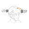 Налобный фонарь Petzl Xena, черный/желтый Фото 6