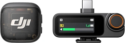 Беспроводной микрофон DJI Mic 3 (1 TX + 1 RX), черный Фото 1