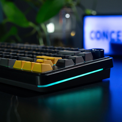 Беспроводная клавиатура CyberLynx RX75, Flow Blue Switch, черный Фото 4