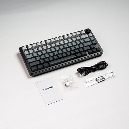 Беспроводная клавиатура CyberLynx RX75, Flow Blue Switch, серый Фото 16