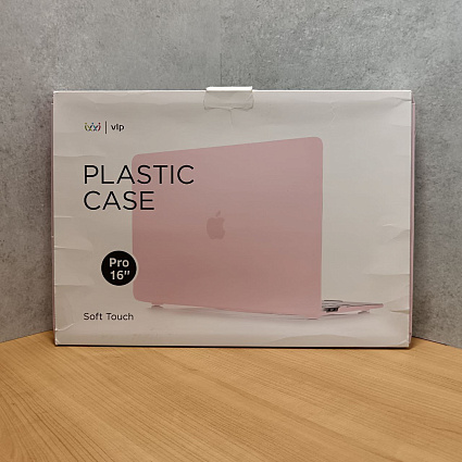 Чехол для ноутбука "vlp" Plastic Case для MacBook Pro 16" 2019-2020, светло-розовый Фото 2