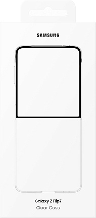 Чехол Samsung Clear Case для Galaxy Z Flip7, прозрачный (EF-AF766CTEGRU) Фото 6