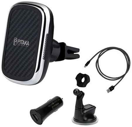 Автомобильный держатель PITAKA MagEZ Mount Qi Combo СMS003QCP Фото 1