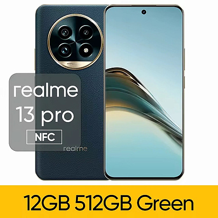 Смартфон Realme 13 Pro SIM + eSIM, 12 Гб RAM, 512 Гб, зеленый (EU) Фото 5
