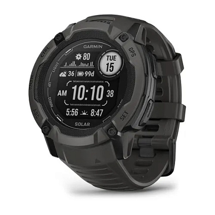 Смарт-часы Garmin Instinct 2X Solar Graphite, графит (010-02805-00) Фото 1