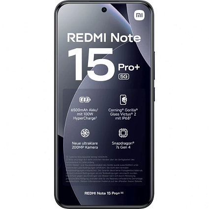 Смартфон Redmi Note 15 Pro+ 5G 12/512ГБ, черный Фото 2