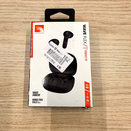 Беспроводные наушники JBL Wave Flex, черный Фото 2