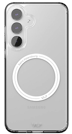 Чехол VLP Crystal Case MagSafe для Samsung S25 FE, прозрачный (1052054) Фото 1