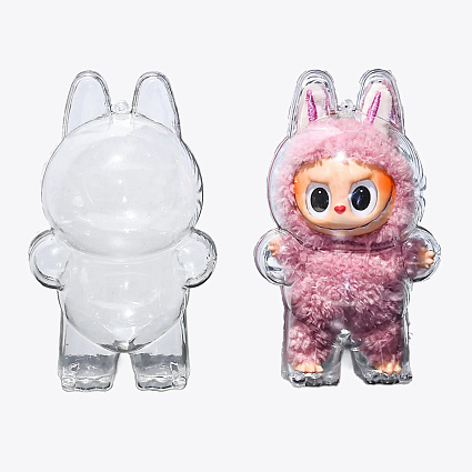 Pop Mart Labubu Case Clear Acrylic Protective Display Box for V1 Фото 1