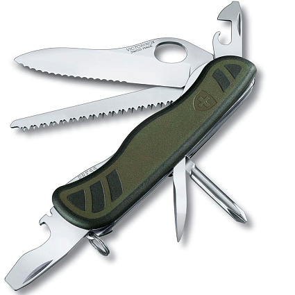 Мультитул брелок Victorinox Soldier´s Knife, зеленый Фото 1
