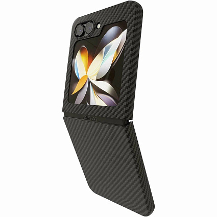 Чехол VLP Kevlar Case для Samsung  Z Flip 5, черный Фото 2