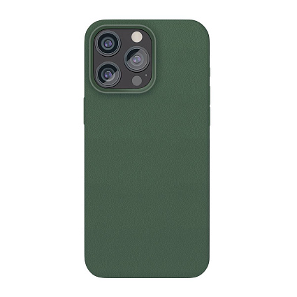 Чехол "vlp" Ecopelle Case с MagSafe для iPhone 15 Pro Max, темно-зеленый (Limited Edition) Фото 1