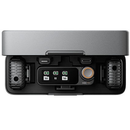 Комплект микрофонов DJI Mic 2 Bundle (2 TX + 1 RX + зарядный кейс), серый Фото 3