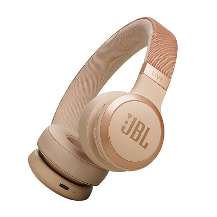 Беспроводные наушники JBL LIVE 670NC, бежевый Фото 1
