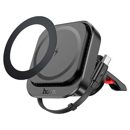 Держатель автомобильный HOCO HW23 Might 15W, черный Фото 3