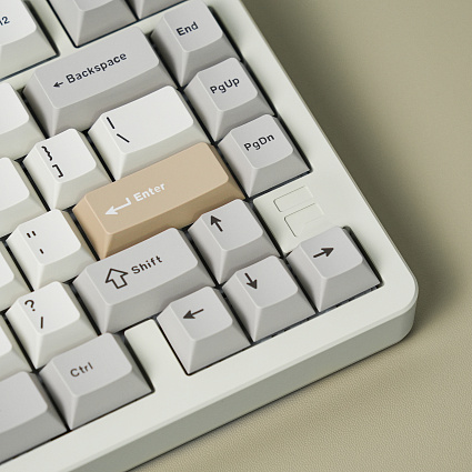 Беспроводная клавиатура CyberLynx F75 SE ENG, Platinum Switch, белый Фото 9