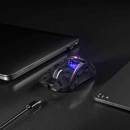 Беспроводная игровая мышь Furycube G11 ультралегкая, черный Фото 20