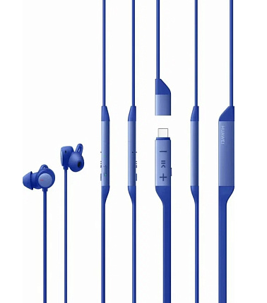 Беспроводные наушники Huawei FreeLace Pro 2, синие Фото 4