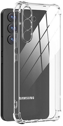 Силиконовый чехол для Samsung Galaxy S25 FE, прозрачный Фото 1