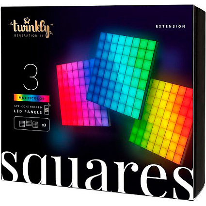 Гирлянда Twinkly Squares, 3 панели, дополнительный комплект Фото 1