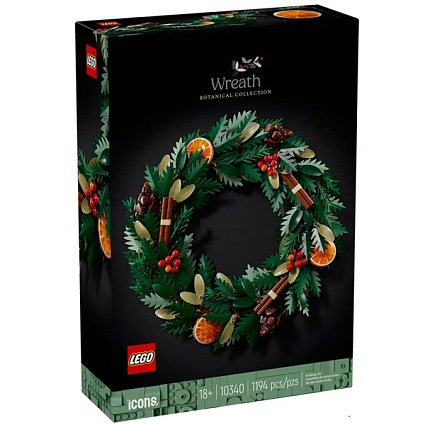 Конструктор LEGO Icons 10340 Wreath, Рождественский Венок Фото 1