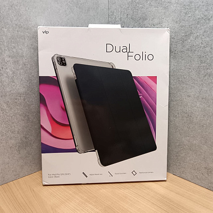 Чехол vlp для iPad Pro 2021 (12.9") Dual Folio, черный Фото 2
