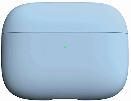 Силиконовый чехол Uzay для AirPods Pro 2, голубой Фото 1