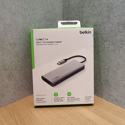 Док-станция Belkin CONNECT Usb-C 7-в-1, серый Фото 2