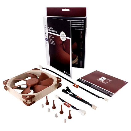 Кулер Noctua NF-A14 PWM, 140 мм, коричневый Фото 5