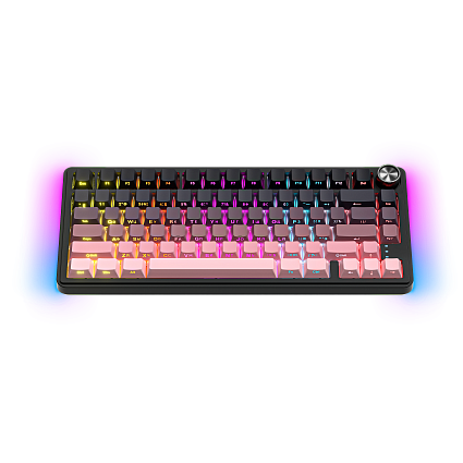 Беспроводная клавиатура CyberLynx RX75, Flow Blue Switch, розовый Фото 1